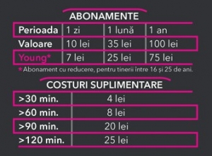 I'Velo » Tabel de prețuri